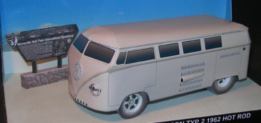 VW Typ 2 1962 - Hot Rod Paper Model